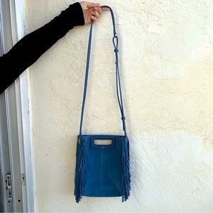 Maje suede fringe M bag